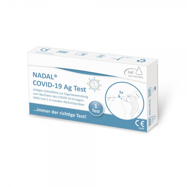 NADAL® COVID-19 Ag Selbsttest 1er Pack Nasenabstrich